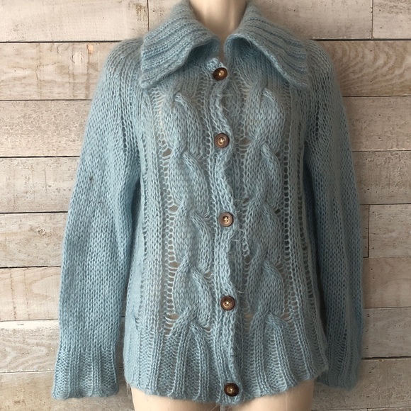 April Cornell chunky Cable knit cardigan - Picture 2 of 5